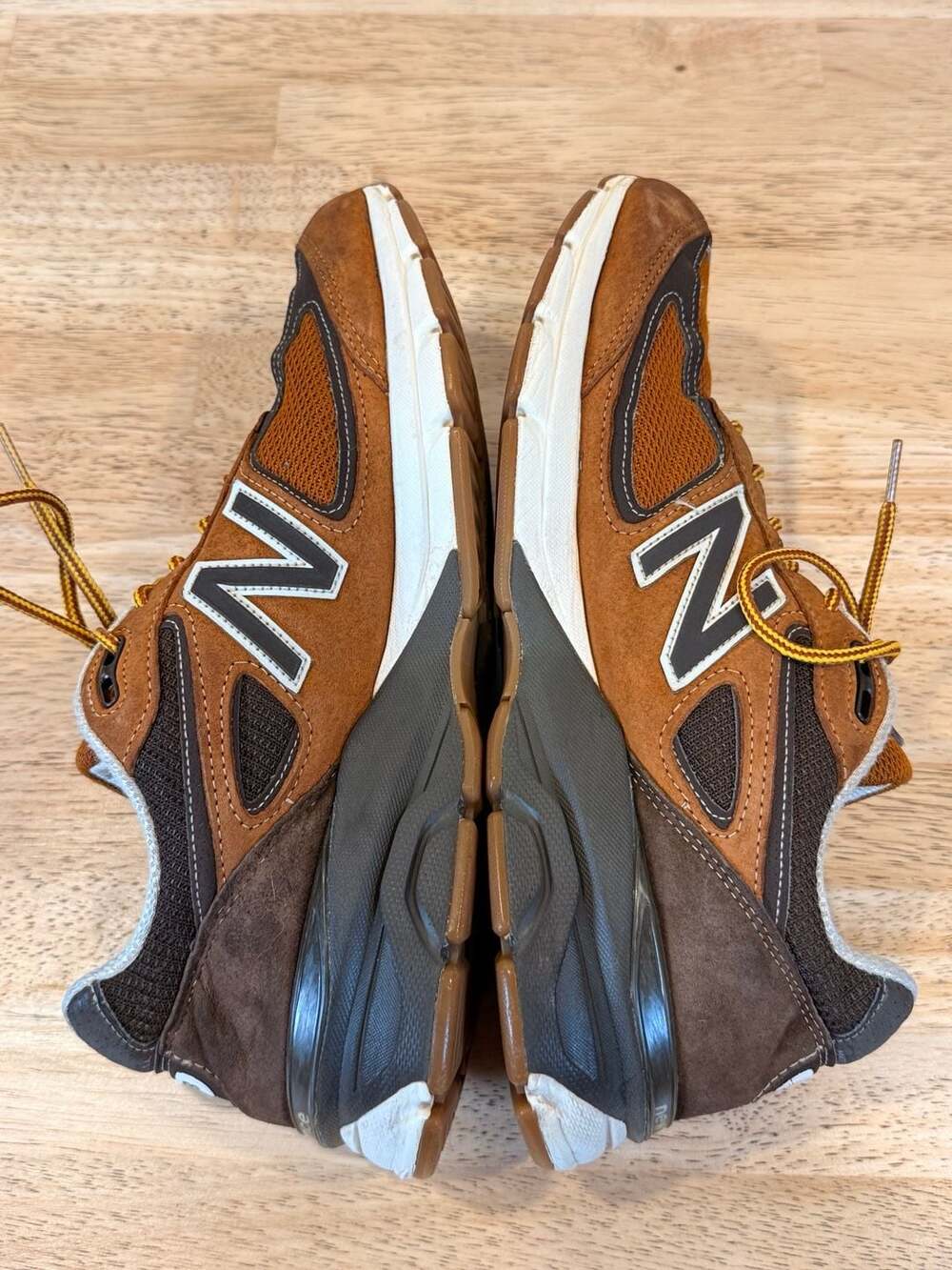 New Balance x L.L. Bean 990v4 Made in USA Brown Sneakers - Picture 6 of 9
